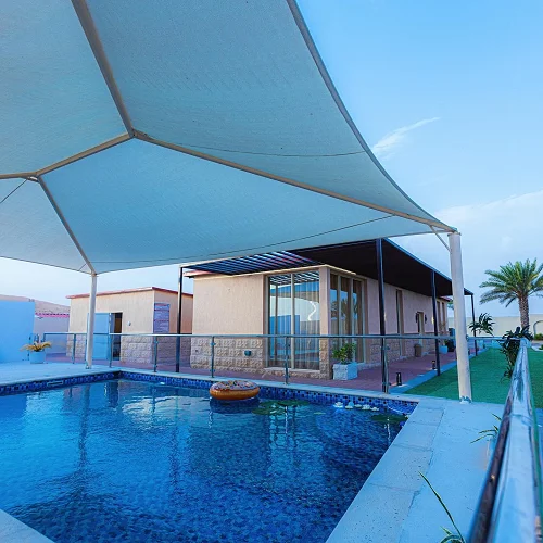 Grand Palm Tree Garden Farmhouse